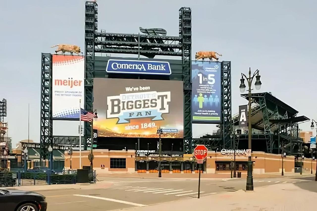 Perfect 1Br In Prime Location & View Of Stadiums 底特律 外观 照片